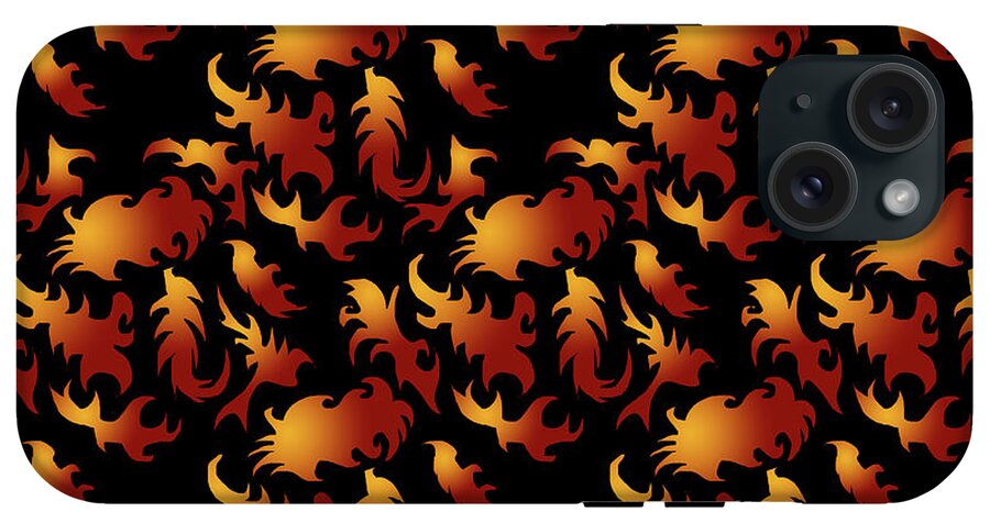Abstract Flames - Phone Case