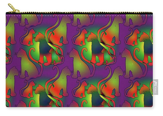 Abstract Rainbow Cats - Zip Pouch