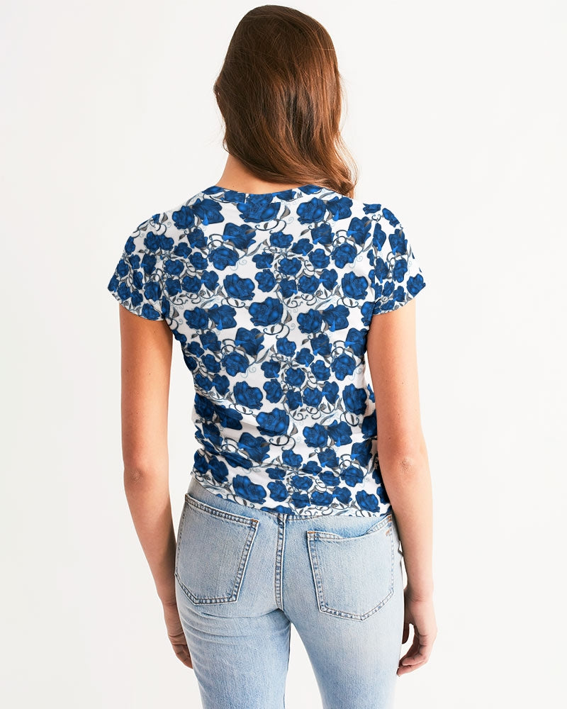 Blue Roses Women's All-Over Print Tee