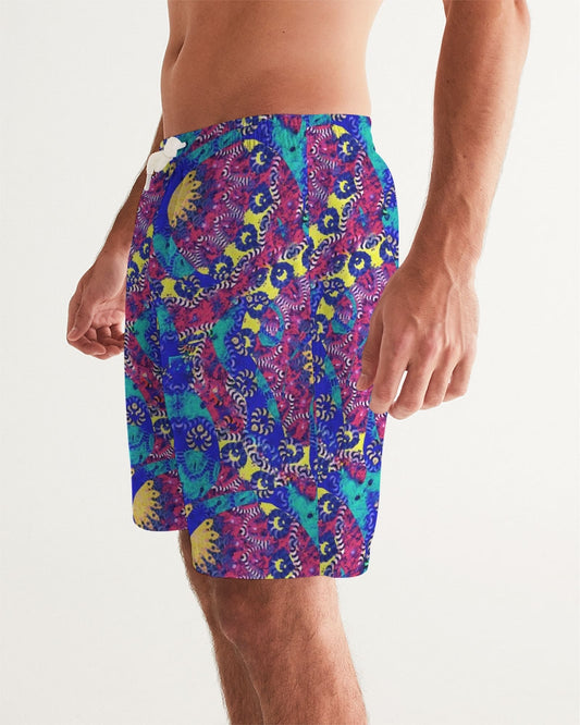 Caribbean Grafitti Men's All-Over Print Swim Trunk