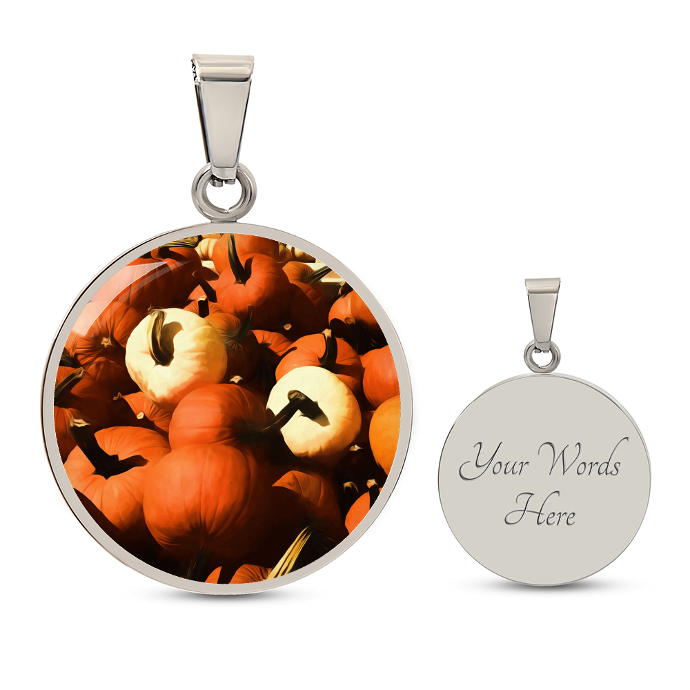 Fall Pumpkin Pile Necklace