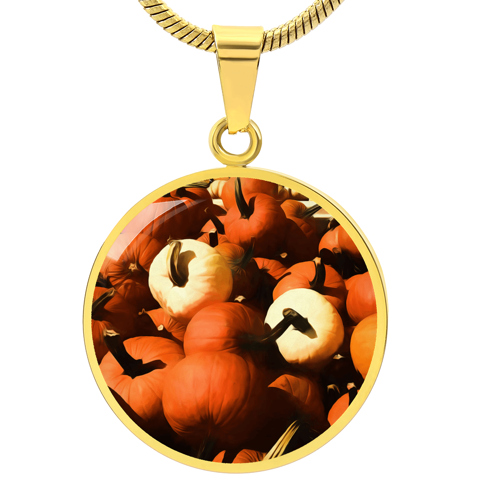 Fall Pumpkin Pile Necklace