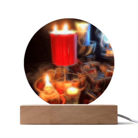 Candle Still Life LED Light