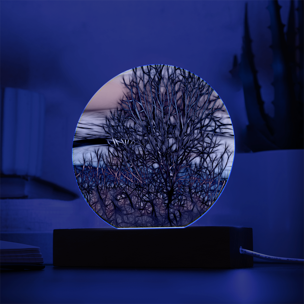 Abstract Sunset Tree LED Light