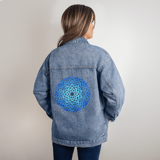 Blue Celtic Star Denim Jacket