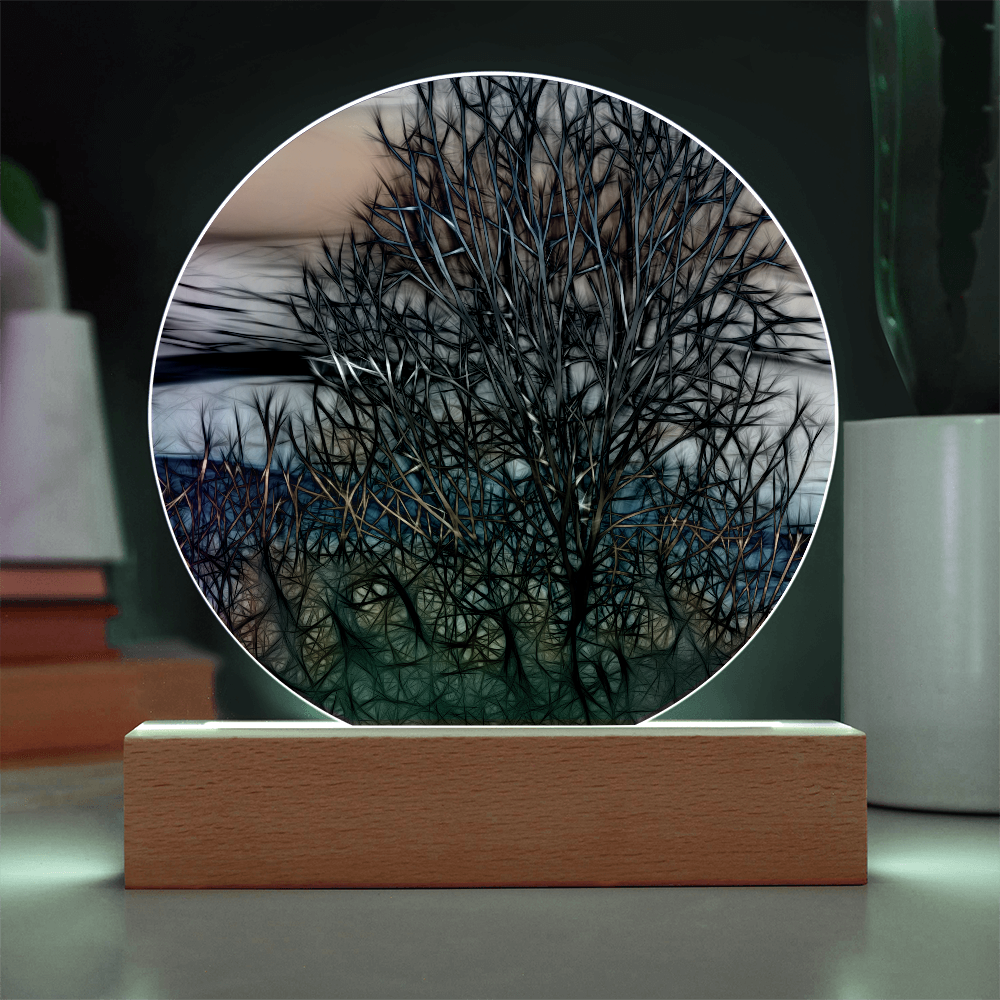 Abstract Sunset Tree LED Light