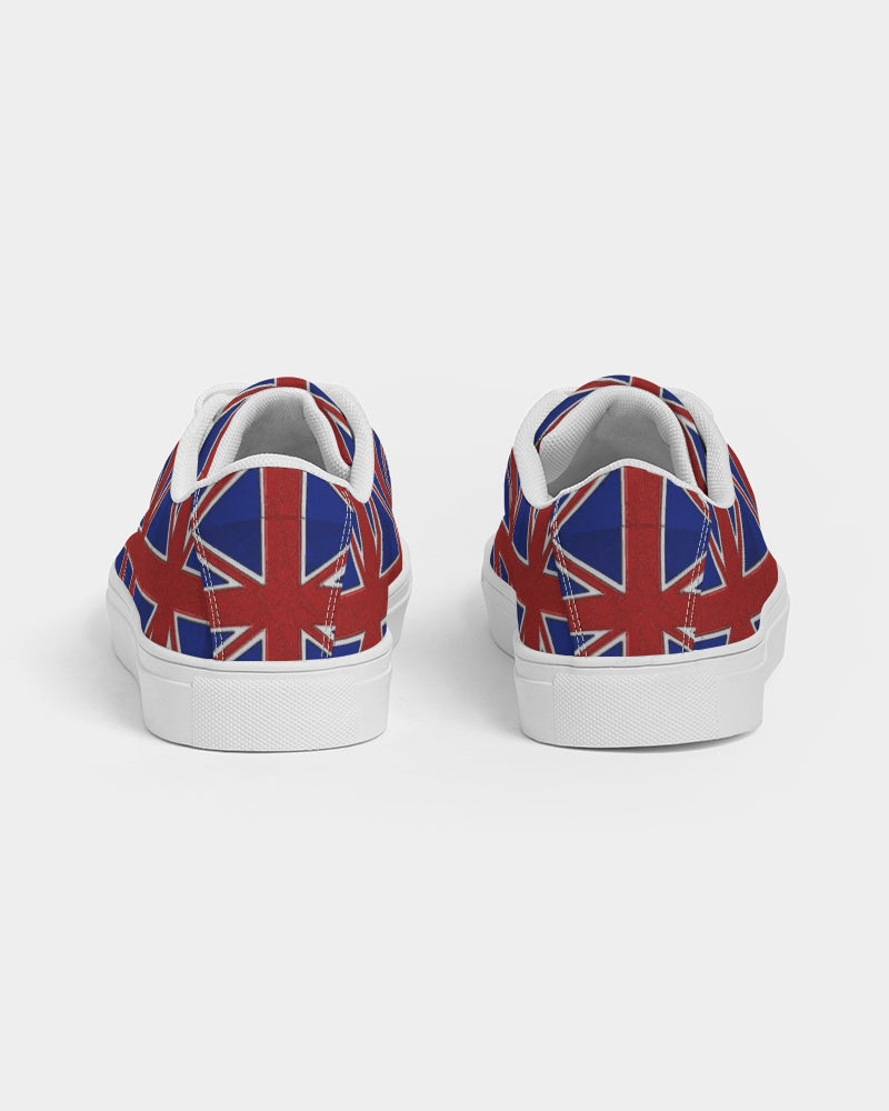 British Flag Pattern Women's Faux-Leather Sneaker