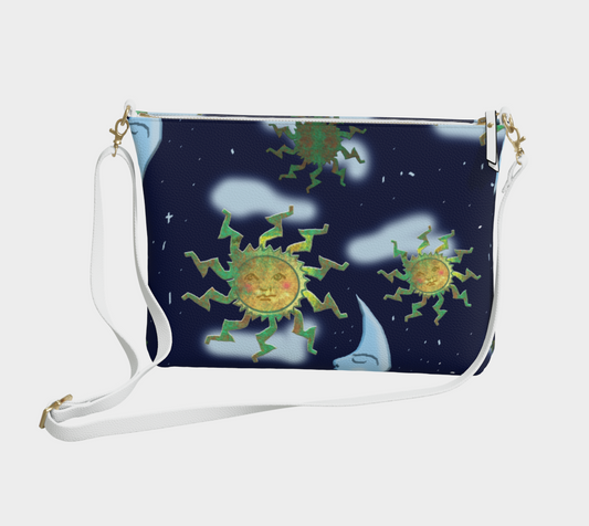 Antique Sun Vegan Crossbody Purse