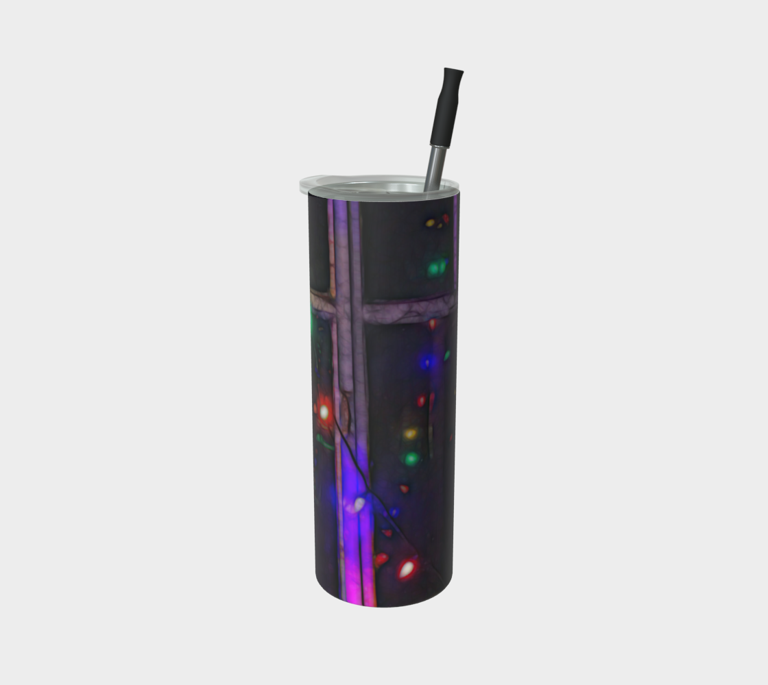 Christmas Light Refraction Stainless Steel Tumbler