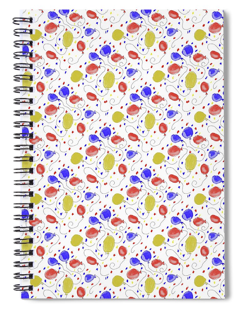 Balloons Pattern - Spiral Notebook