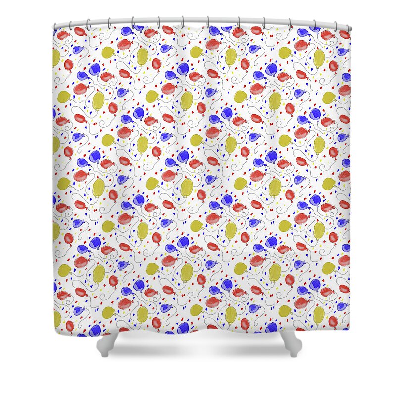 Balloons Pattern - Shower Curtain
