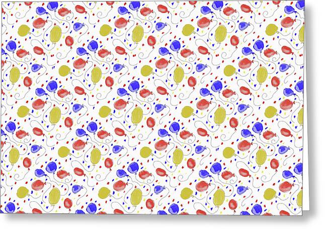 Balloons Pattern - Greeting Card
