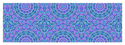 Blue and Purple Tie Dye Kaleidoscope - Yoga Mat