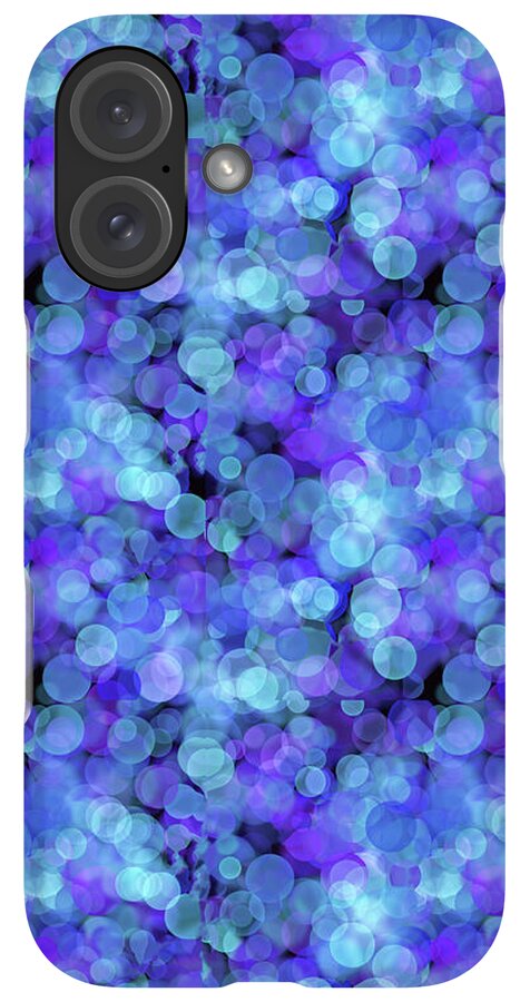 Blue Bokeh Pattern - Phone Case