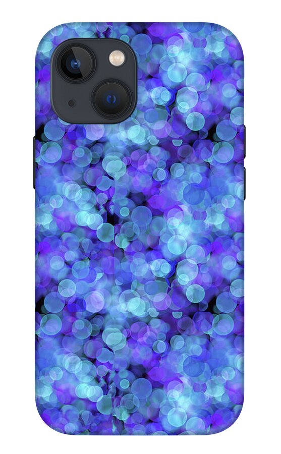 Blue Bokeh Pattern - Phone Case