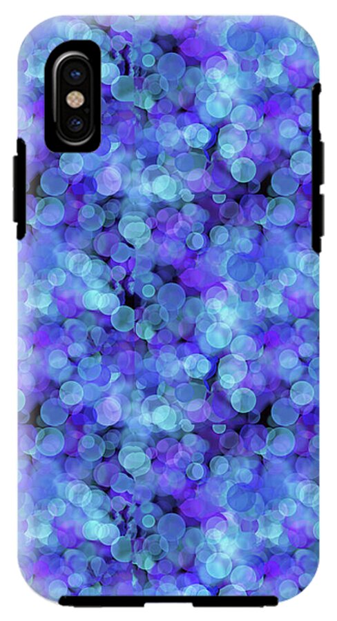 Blue Bokeh Pattern - Phone Case