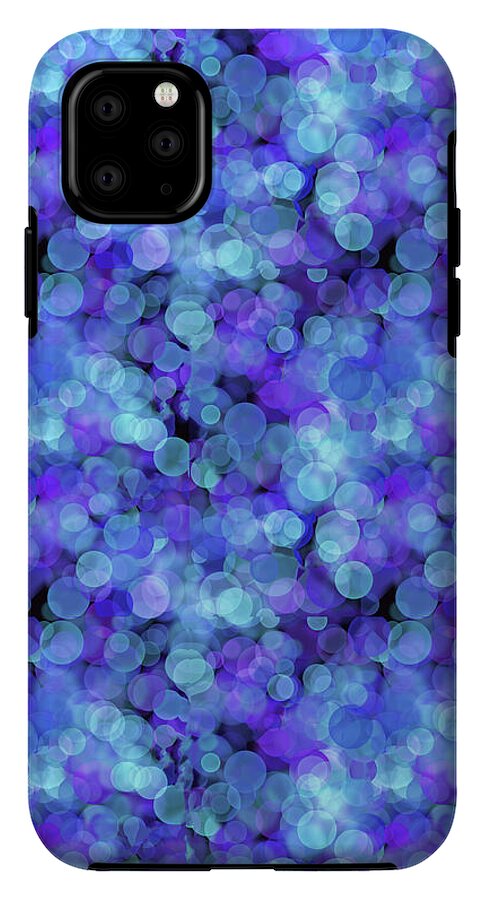 Blue Bokeh Pattern - Phone Case