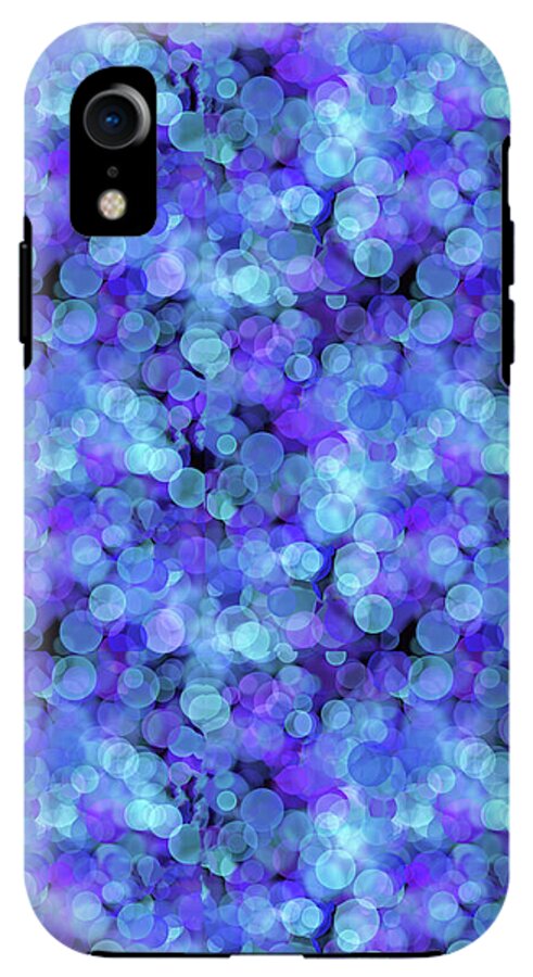 Blue Bokeh Pattern - Phone Case
