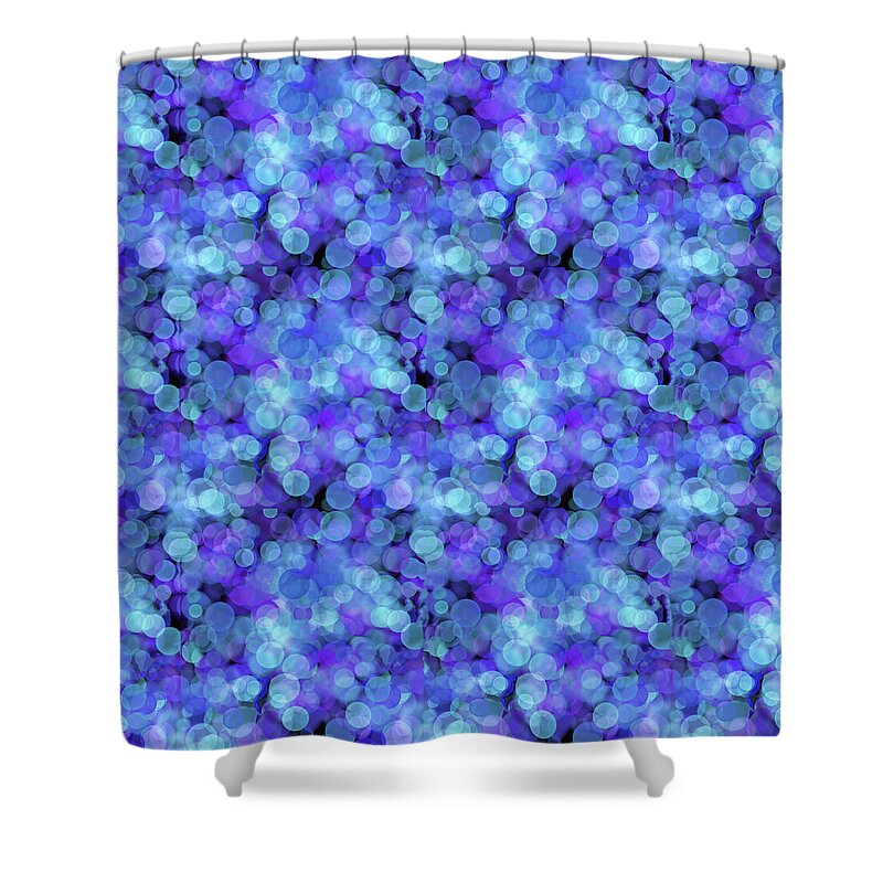Blue Bokeh Pattern - Shower Curtain