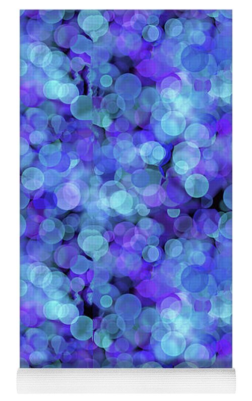 Blue Bokeh Pattern - Yoga Mat