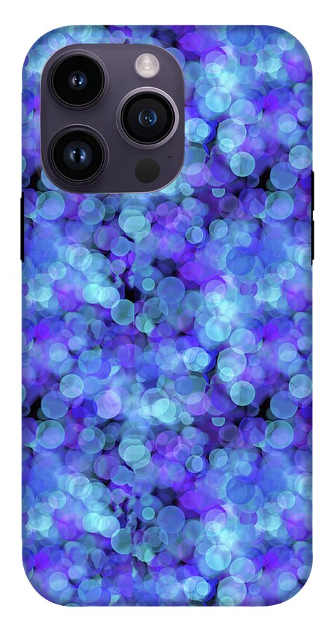 Blue Bokeh Pattern - Phone Case