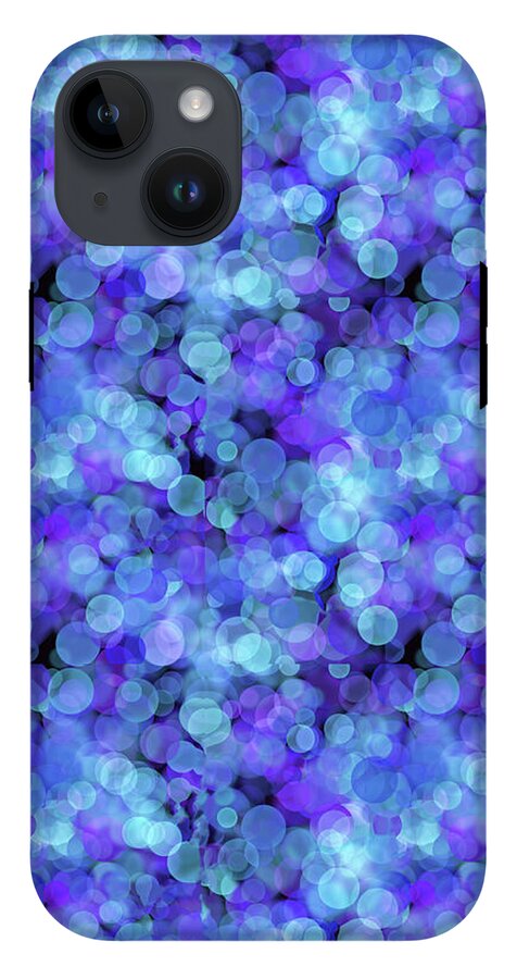 Blue Bokeh Pattern - Phone Case