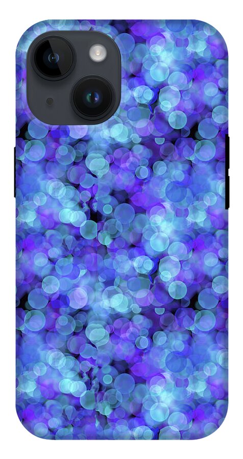 Blue Bokeh Pattern - Phone Case