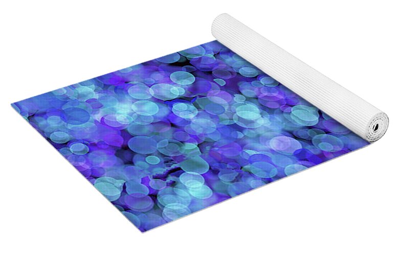 Blue Bokeh Pattern - Yoga Mat