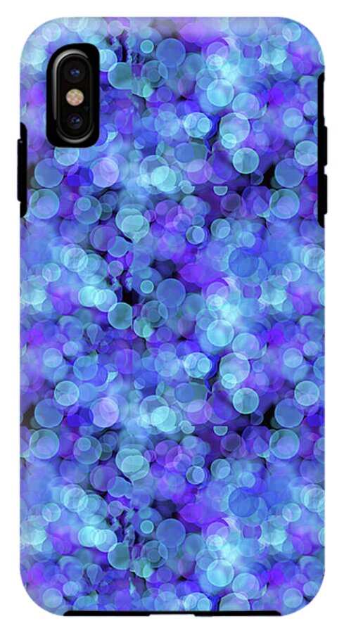 Blue Bokeh Pattern - Phone Case