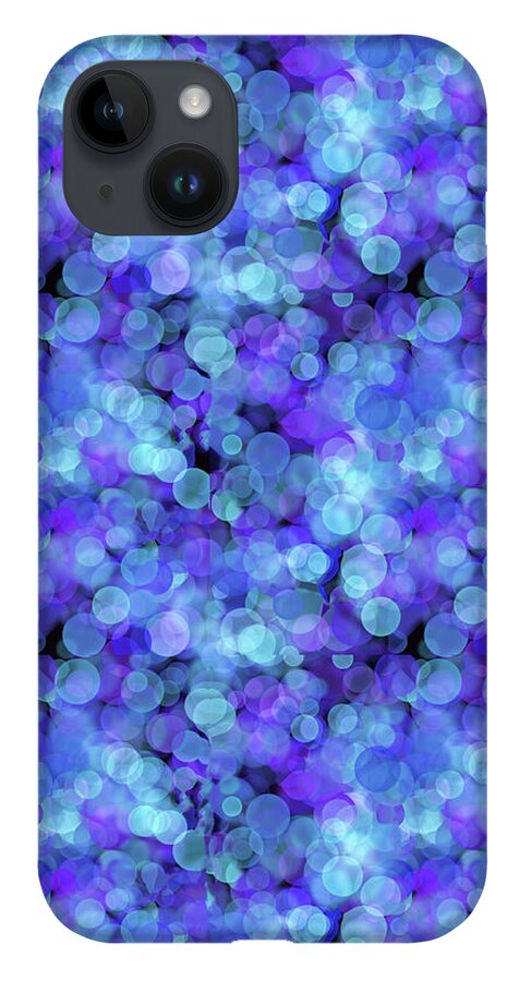 Blue Bokeh Pattern - Phone Case