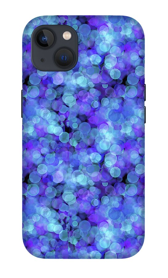 Blue Bokeh Pattern - Phone Case