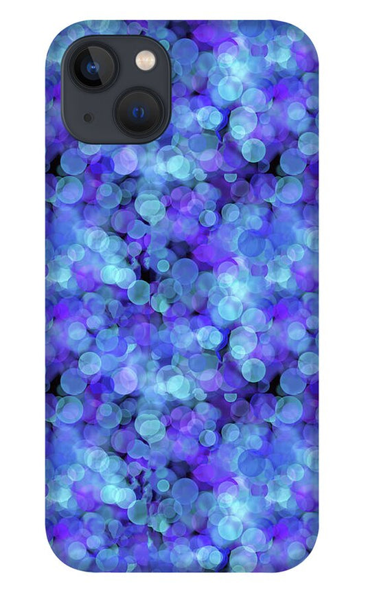 Blue Bokeh Pattern - Phone Case