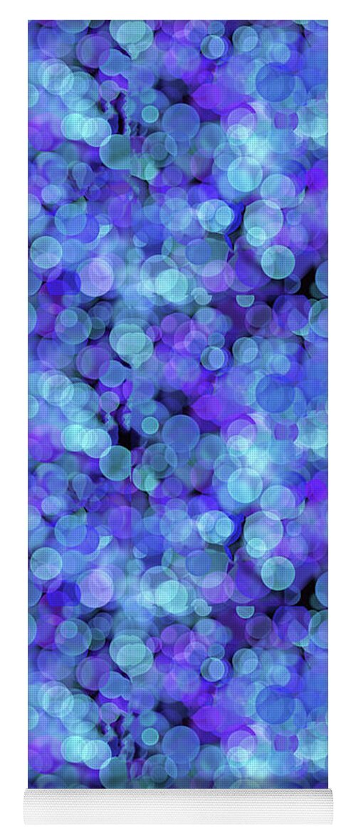 Blue Bokeh Pattern - Yoga Mat