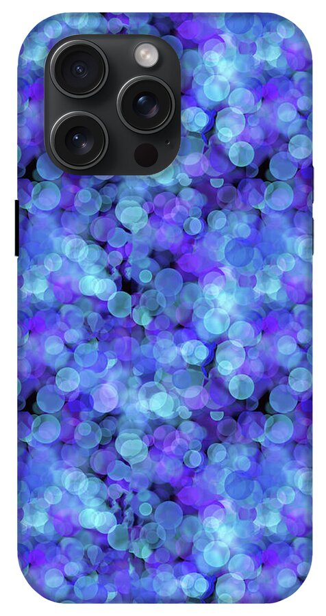 Blue Bokeh Pattern - Phone Case