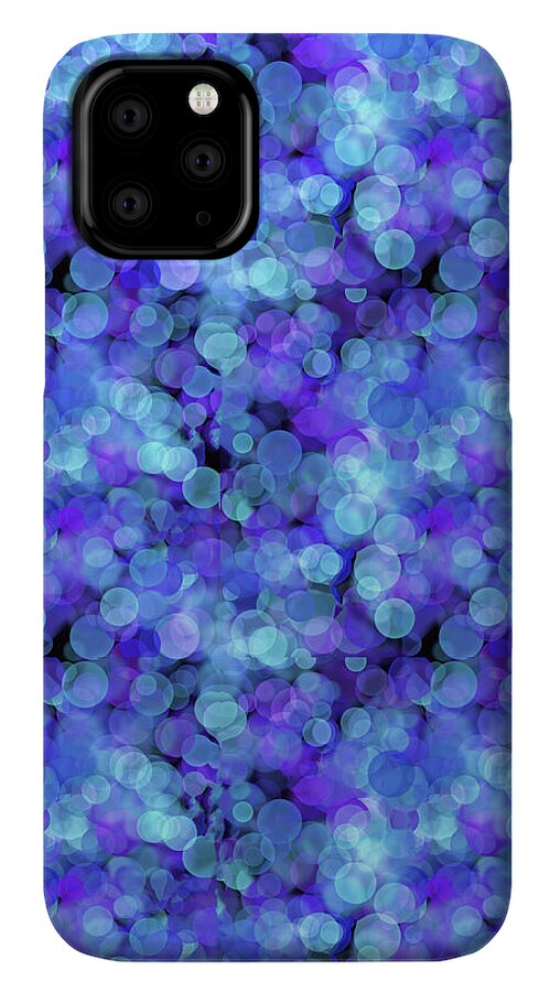 Blue Bokeh Pattern - Phone Case