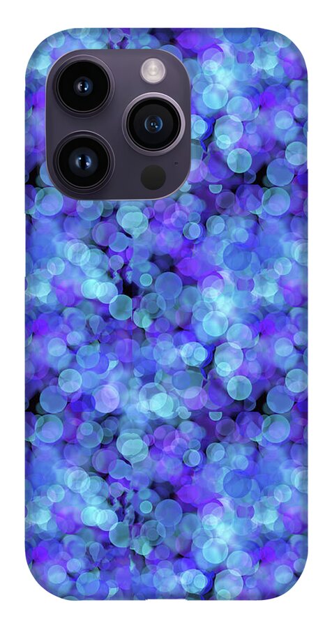 Blue Bokeh Pattern - Phone Case