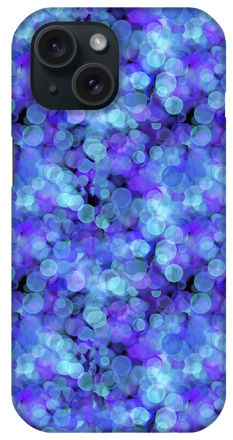 Blue Bokeh Pattern - Phone Case