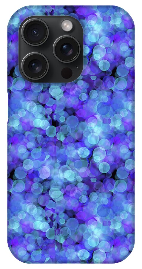 Blue Bokeh Pattern - Phone Case
