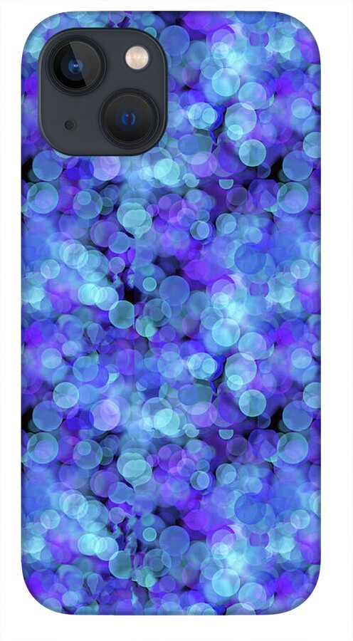 Blue Bokeh Pattern - Phone Case