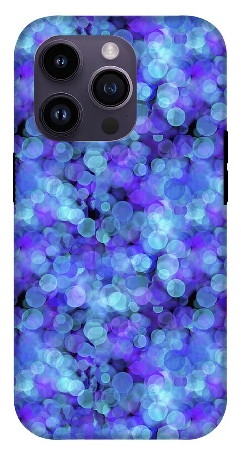 Blue Bokeh Pattern - Phone Case