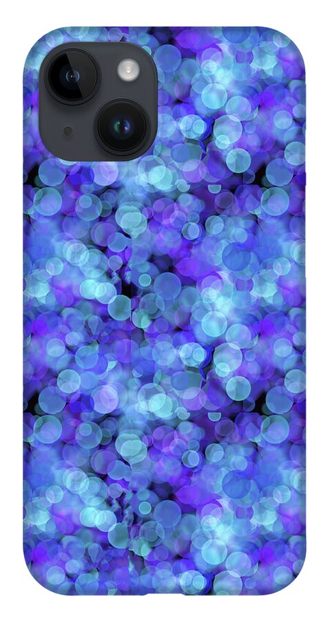 Blue Bokeh Pattern - Phone Case