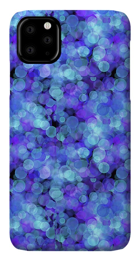 Blue Bokeh Pattern - Phone Case