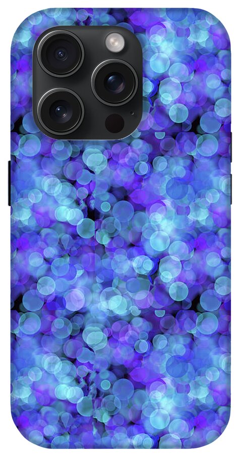 Blue Bokeh Pattern - Phone Case