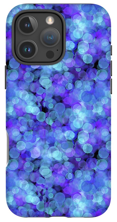 Blue Bokeh Pattern - Phone Case