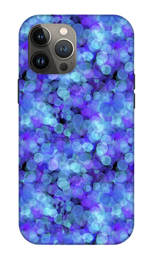 Blue Bokeh Pattern - Phone Case