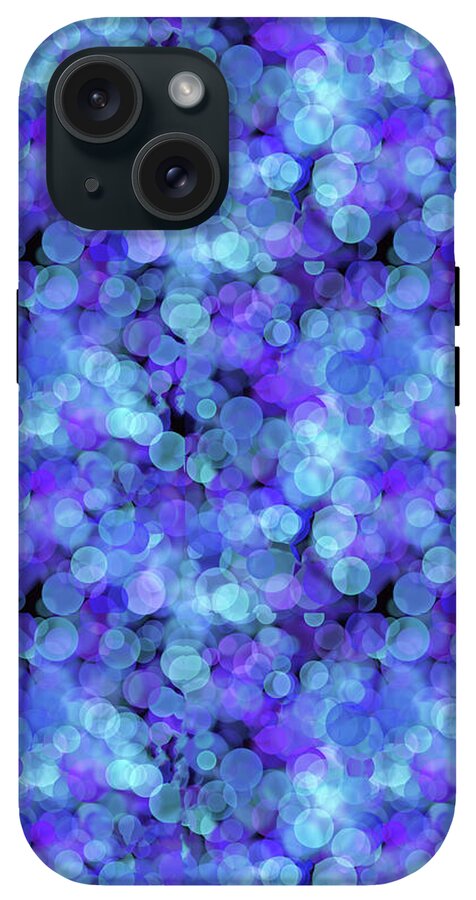Blue Bokeh Pattern - Phone Case