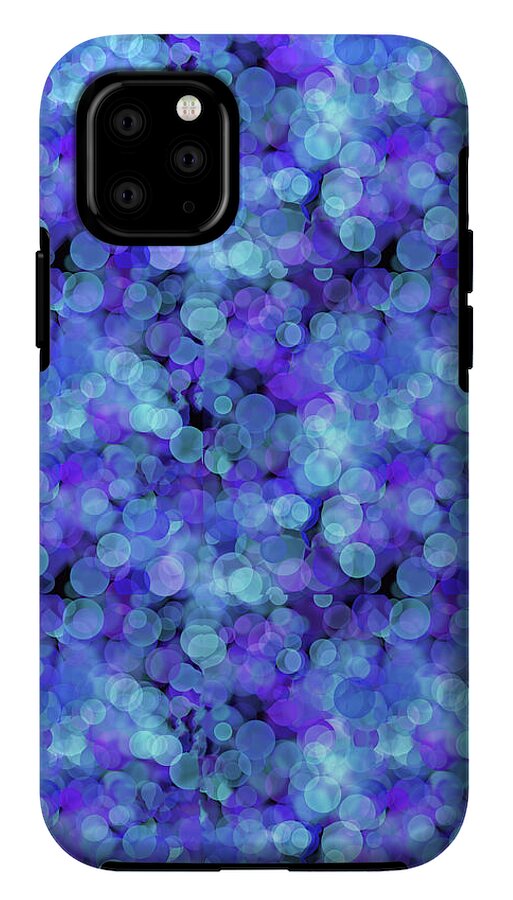 Blue Bokeh Pattern - Phone Case