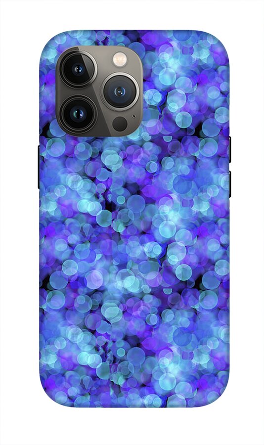 Blue Bokeh Pattern - Phone Case