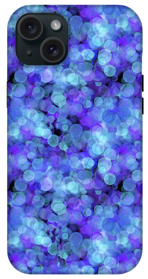 Blue Bokeh Pattern - Phone Case
