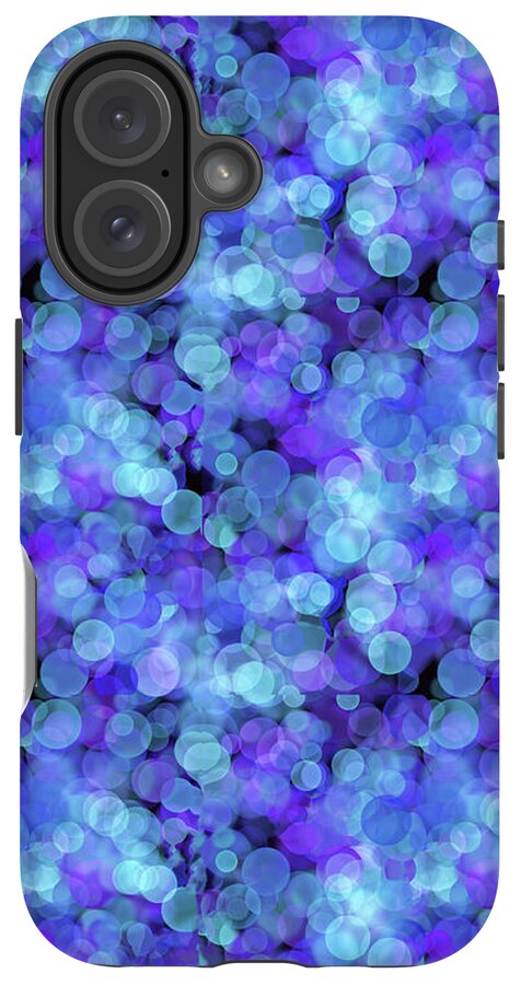 Blue Bokeh Pattern - Phone Case